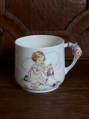 Buy Paragon China Nurseryware Cup By Eileen Soper With Girl And Springer Spaniel Dog • 39.99£