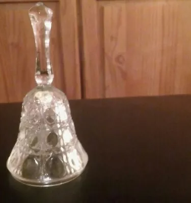 Buy Glass Bell Crystal Cut Glass Bell With Ringer 13 Cm High X Approx 6cm Diameter. • 6.50£
