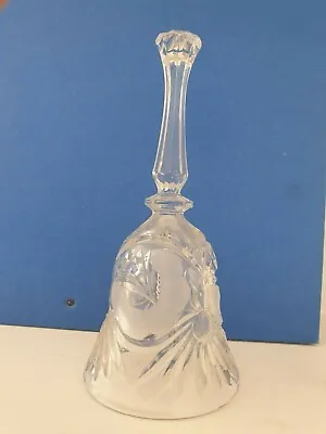 Buy Cut Glass Flower Design Crystal Bell With Original Clapper • 7.50£