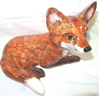 Buy Babbacombe Pottery - Large Fox Sitting • 82£