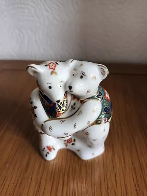 Buy Royal Crown Derby Miniature Teddies Bear Hugging • 15£