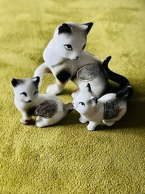 Buy Vintage Japanese Bone China Cat Figurines • 10£