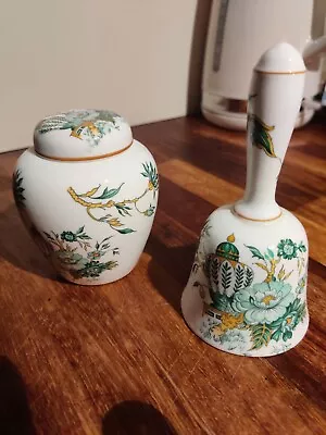 Buy Fine Bone China Crown Staffordshire Kowloon Bell 13 Cm 5.1  & Small Ginger Jar  • 13£