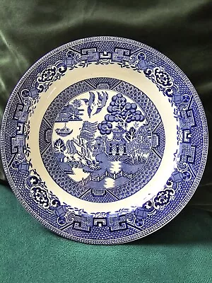 Buy 2 X Vintage Wood & Sons Woods Ware Blue Willow Pattern Plates • 8.99£