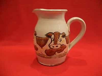 Buy  Annette Mccourty Barnbarroch Pottery Scotland Cow 1 1/4  Pint Large Custard Jug • 15£