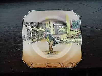 Buy ROYAL DOULTON DICKENS WARE SQUARE PLATE  MR PICKWICK  D.6327 C1930 - 40's • 10£