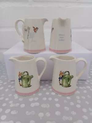 Buy 4 Peter Rabbit Wedgwood Milk Creamer Jug Beatrix Potter From Children's Tea Set  • 16.99£