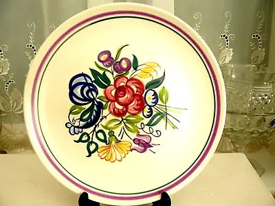Buy Poole Pottery Dinner Plate ** Le Bluebird ** Design Floral • 6£