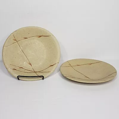 Buy Pottery Barn Willow Set 2 Salad Plates Tan Beige Brown Branches Dinnerware Japan • 24.32£