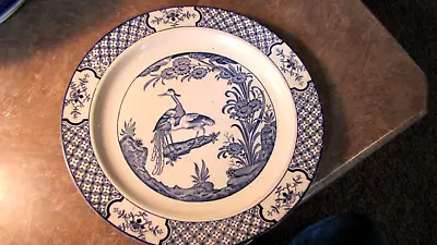 Buy Antique Flow Blue Yuan Wood & Sons England With Birds 8 3/4  Dinner Plate • 19.17£