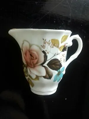 Buy Royal Grafton Fine Bone China Rose Pattern Creamer. Lovely Vintage Item H.8 Cm. • 6.99£