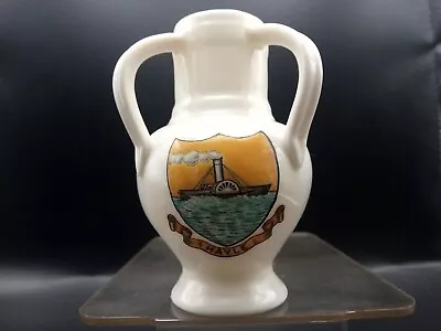 Buy Goss Crested China - HAYLE/ANCIENT KINGS/CORNWALL Crests - Antwerp Oolen Pot. • 8£