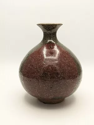 Buy ✨ Franz Kriwanek Silverton Mountain Maroon Green Studio Art Pottery Vase Signed  • 70.88£