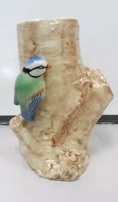 Buy COLLECTABLE SYLVAC 688 Decorative Tree Trunk Vase With Blue Tit Bird • 4.99£