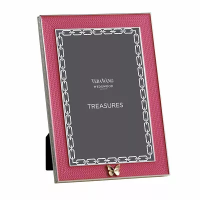 Buy Wedgwood Vera Wang With Love Treasures Pink Butterfly Frame 4x6 New Boxed • 34.95£