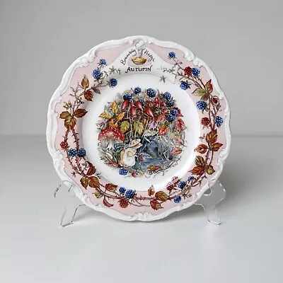 Buy Bramley Hedge Autumn Decorative Ceramic Plate By Royal Doulton 8  Made In UK • 12£