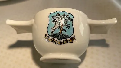 Buy Heraldic/Crestware By W H Goss. Souvenir Ceramic Cuach From Haddington, Scotland • 10£