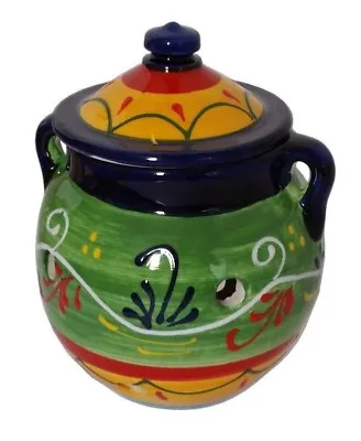 Buy Garlic Storage Jar Kitchenware 16 X 15 Cm Traditional Spanish Handmade Ceramic • 17.99£