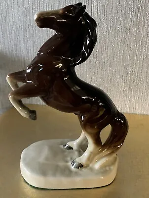 Buy Horse Pony Rearing Ornament Possibly Hertwig Brown Gloss Perfect • 6.99£