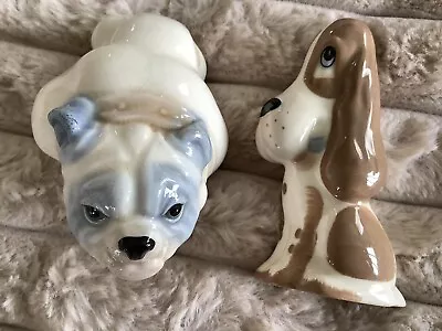 Buy Two Vintage 1960s Szeiler Dogs Bulldog And Basset Hound • 10£