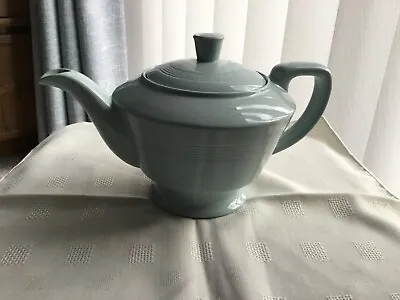 Buy Vintage Woods Ware Iris Blue Teapot • 22£