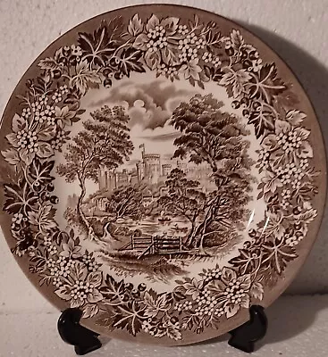 Buy English Ironstone Brown And White Dinner Plate, Windsor Castle Pattern 10  • 6.50£