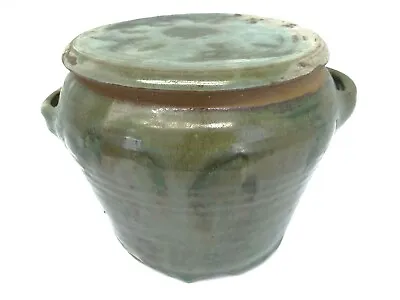 Buy Vintage Used Signed Rachel Stoneware Red Glazed Art Pottery Jar With Lid Old  • 30.35£