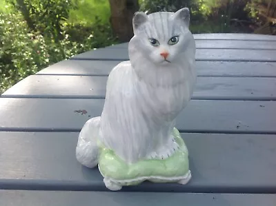 Buy Royal Adderley - Bone China White Persian Cat By Barbara Linley Adams • 8£