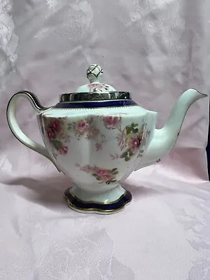 Buy Antique George Jones Crescent China England Teapot With Silver Trim ✅ 1203 • 199£