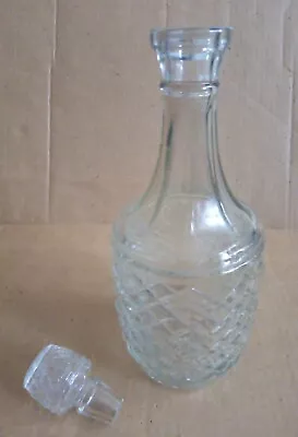 Buy Glass Decanter With Glass Stopper Vintage  • 8£
