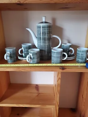 Buy Cinque Ports Pottery Monastery Rye Coffee Set. Coffee Pot, 6 X Mugs And 6 X... • 15£