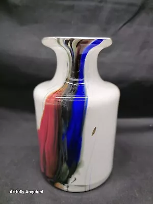 Buy Vintage Denmark Art Glass Vase  CASCADE Vase PER LUTKEN Holmegaard Signed  • 110.83£