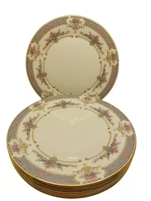 Buy Minton By Royal Doulton 1979 Persian Rose China Dinner Plates - Diameter10.9in • 39.99£
