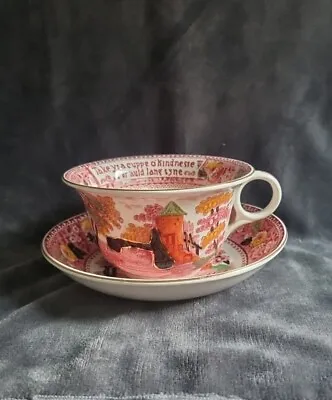Buy Royal Stafford Very Large Tea Cup And Saucer 'Auld Lang Syne', Bone China • 25£