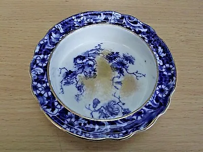Buy Antique Crescent George Jones & Sons Blue & White Small Dish • 15£