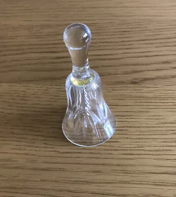 Buy Pretty Vintage 8cm Cut Glass Bell With Crystal Glass Clapper. • 3£