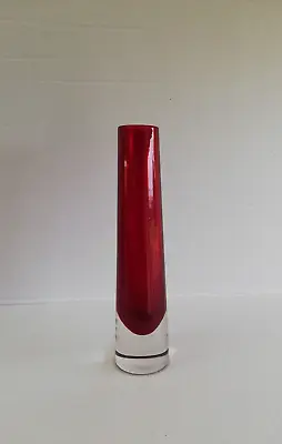 Buy Whitefriars Ruby Red Cased Chimney Vase. 9655 By Geoffrey Baxter C1969. • 30£