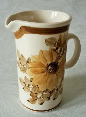 Buy Jersey Pottery Vintage Retro Small Jug – Brown Floral Design – Superb Cond • 7.99£