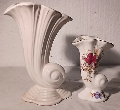 Buy Royal Winton & Classique Modus  Ceramic Horn Of Plenty Neptune Vases REDUCED  • 12.99£