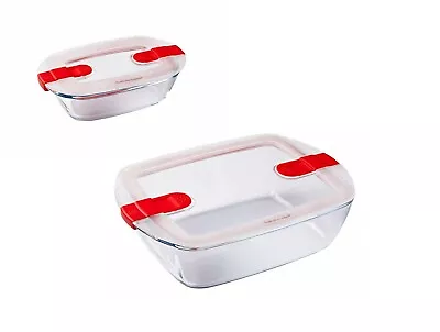 Buy Pyrex Cook And Heat RECTANGULAR, SQUARE, & ROUND Roaster With Vented Lid • 24.22£