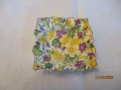 Buy VERY PRETTY JAMES KENT 'PRIMULA' CHINTZ SMALL PIN TRAY - USED - C 1930's/1940's • 7£