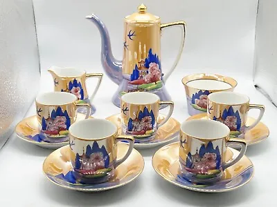 Buy Vintage / Antique Noritake Teaset Teapot Cup And Saucers Jug 44047 • 229.99£