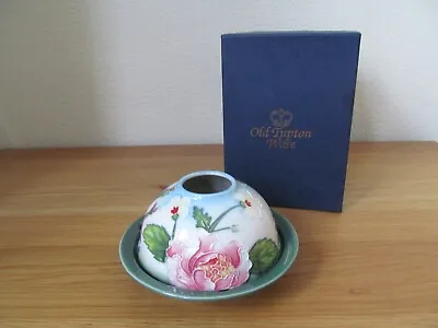 Buy Old Tupton Ware Tube Lined Porcelain Floral Tea Light Candle Holder • 18£