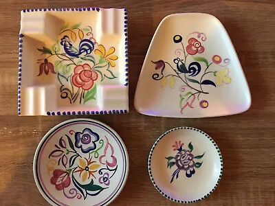 Buy Poole Pottery - Collection Of Hand Painted Pin Dishes/Ashtray 1959 -70’s. • 24.50£