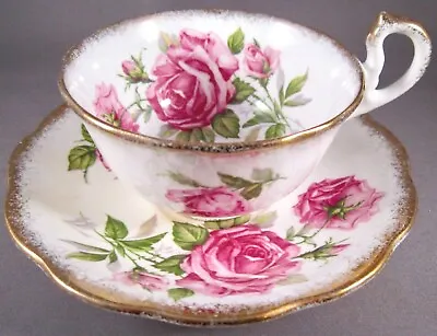 Buy Royal Standard Orleans Rose Bone China Teacup & Saucer - England • 28.11£