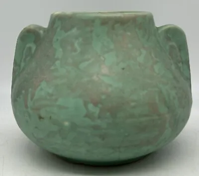 Buy Brush McCoy Pottery Vase Mottled Green Vintage 1930s • 28.81£