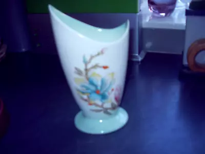Buy Royal Winton Lustre Vase Pale Green With Flowers • 11.50£