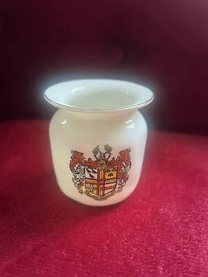 Buy WH Goss Croydon Crested China Jar Pot Coat Of Arms Model Of Highland Milk Crogan • 4.99£