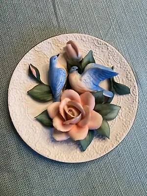 Buy FREE SHIPPING Capodimonte Bluebirds Of Happiness Limited Edition Porcelain Plate • 52.75£