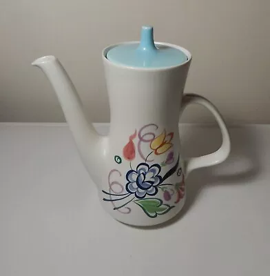 Buy Vintage Retro Poole Pottery Floral Design Coffee Pot • 39.99£